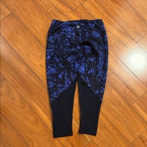 Lululemon Blue and Black Patterned Leggings
